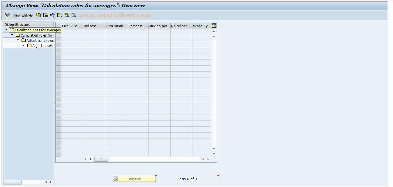 SAP TCode S_AHR_61005922 - IMG-Aktivität: OHALAV511A