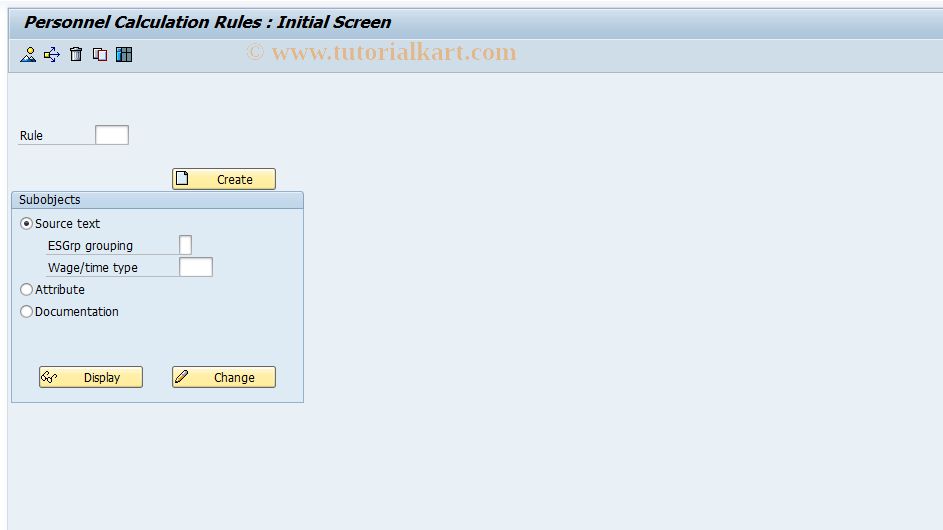 SAP TCode S_AHR_61005925 - IMG-Aktivität: OHALAB010