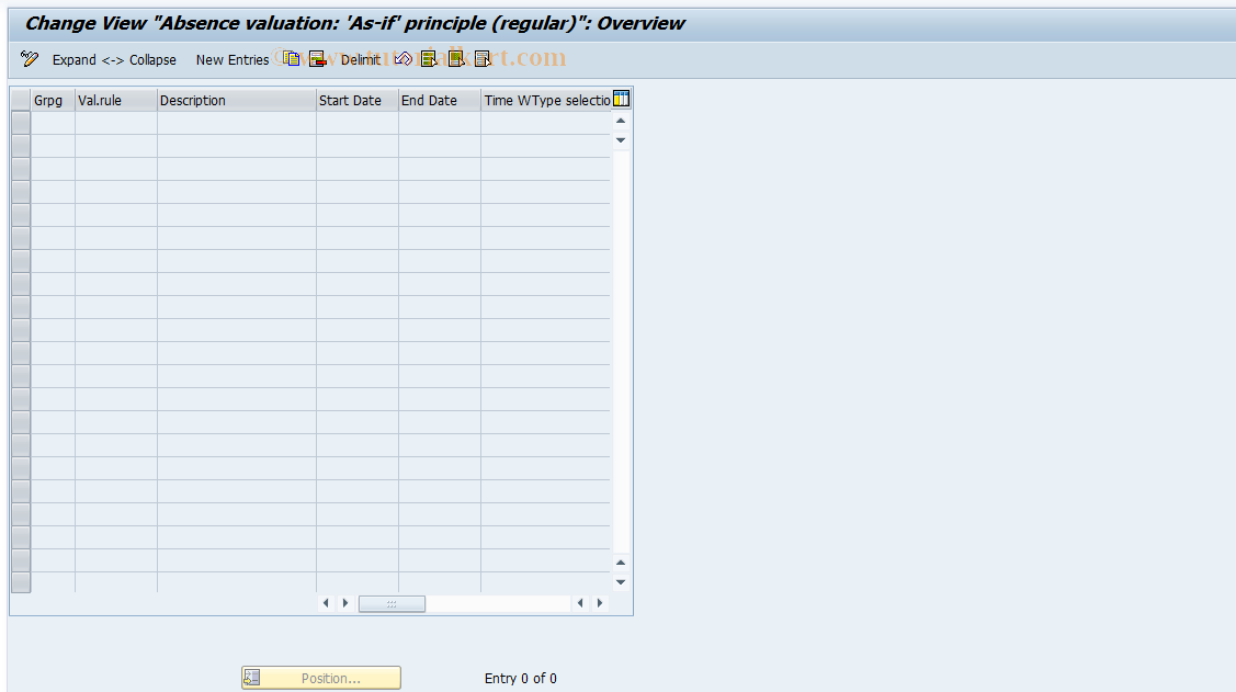 SAP TCode S_AHR_61005932 - IMG-Aktivität: OHALAB009