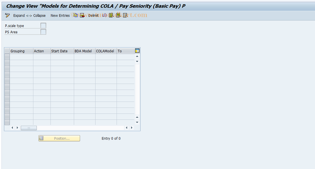 SAP TCode S_AHR_61005946 - IMG Activity: OHADT5D7J