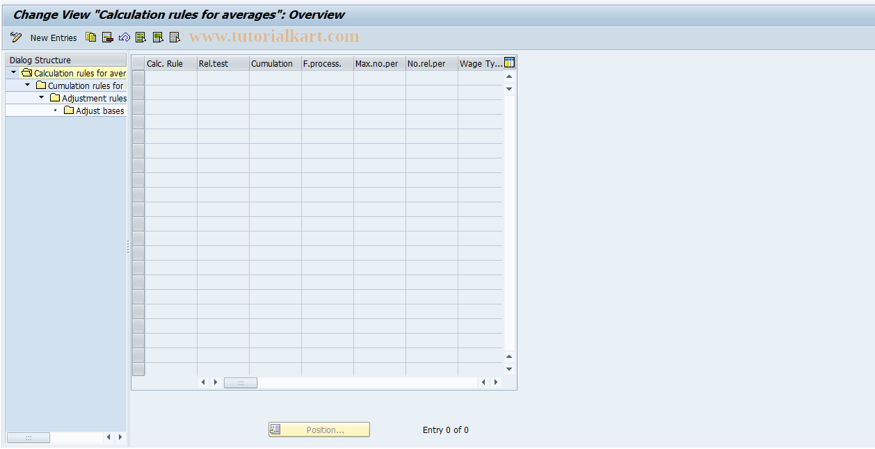 SAP TCode S_AHR_61005949 - IMG-Aktivität: OHALAV511C