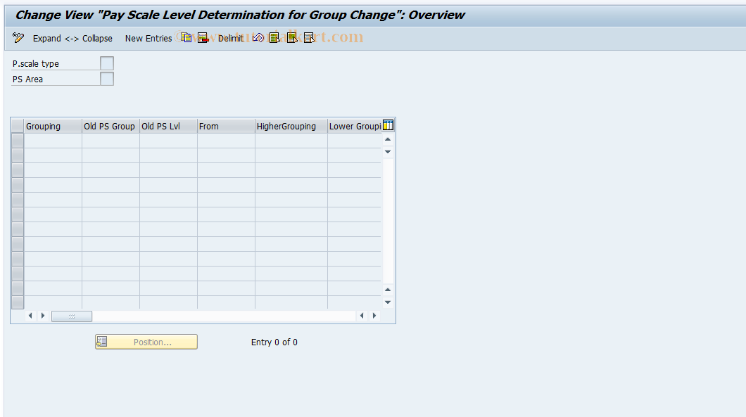 SAP TCode S_AHR_61005950 - IMG Activity: OHADT5D7L