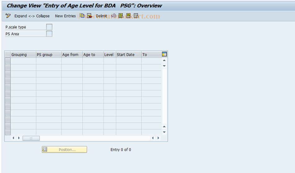 SAP TCode S_AHR_61005953 - IMG Activity: OHADT5D7N