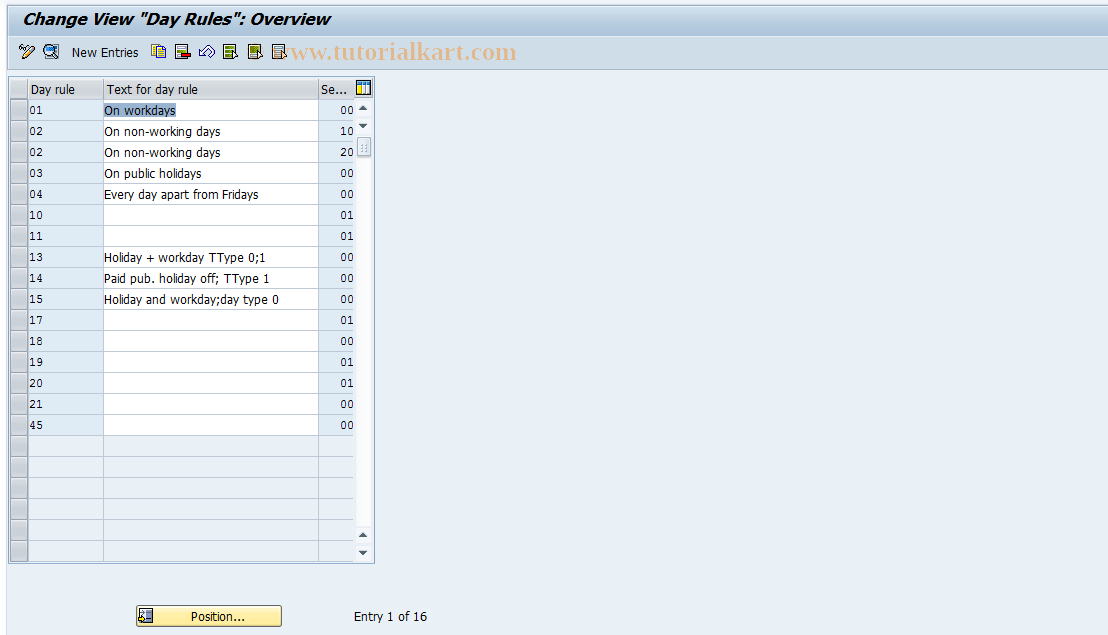 SAP TCode S_AHR_61005954 - IMG-Aktivität: OHALAB004