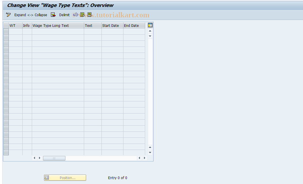 SAP TCode S_AHR_61005961 - IMG-Aktivität: OHALAW032