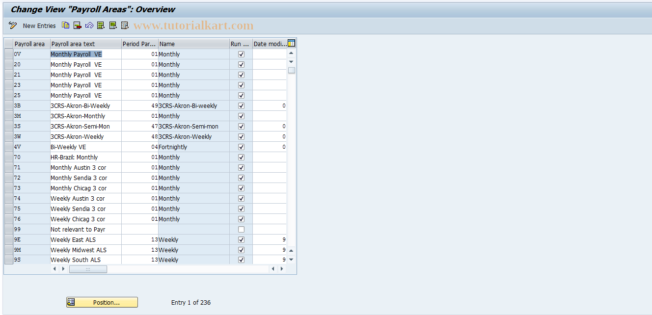 SAP TCode S_AHR_61005985 - IMG-Aktivität: OHALUM006