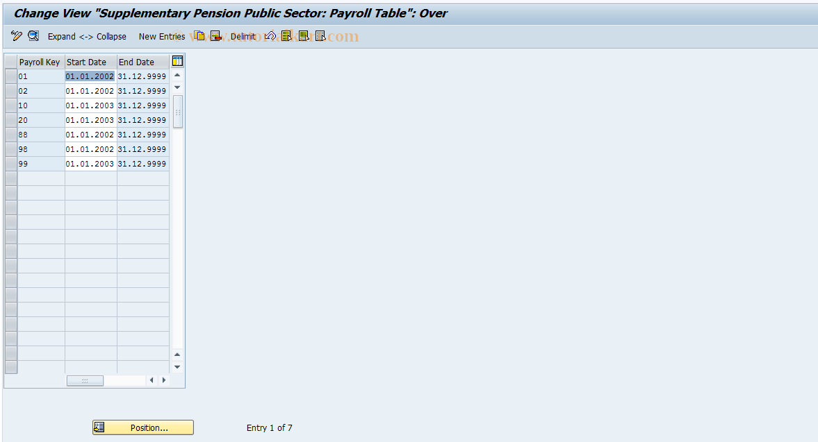 SAP TCode S_AHR_61005988 - IMG Activity: OHADOEC10