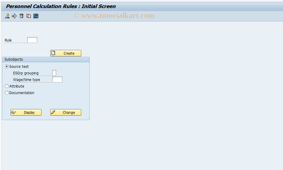 SAP TCode S_AHR_61005990 - IMG-Aktivität: OHALUM063