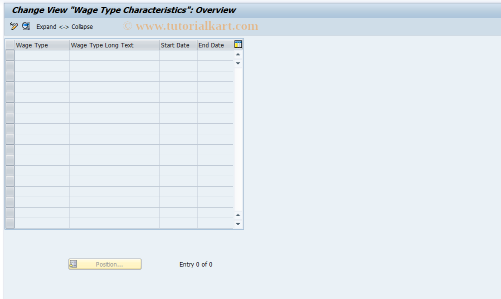 SAP TCode S_AHR_61005997 - IMG-Aktivität: OHALAW040