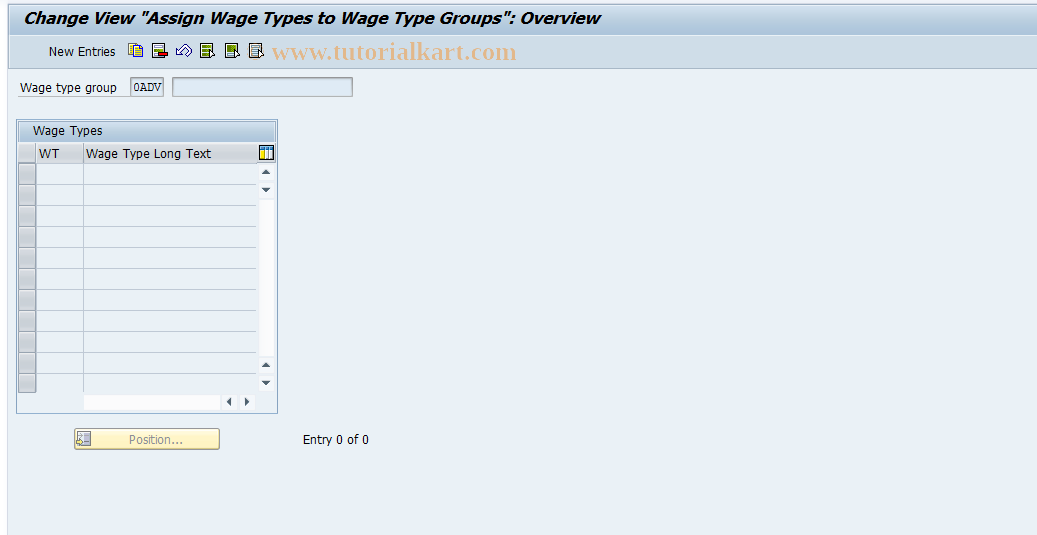 SAP TCode S_AHR_61006002 - IMG-Aktivität: OHALAP020