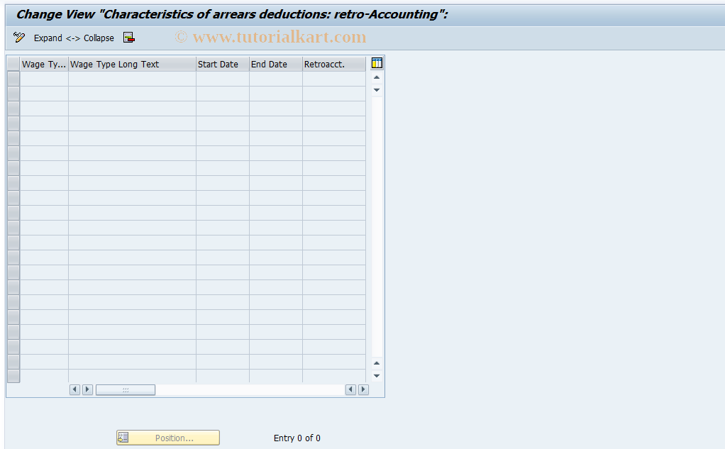 SAP TCode S_AHR_61006008 - IMG-Aktivität: OHALDD040