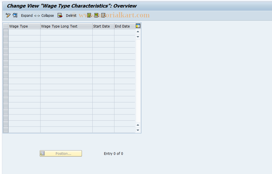 SAP TCode S_AHR_61006018 - IMG-Aktivität: OHALUM103