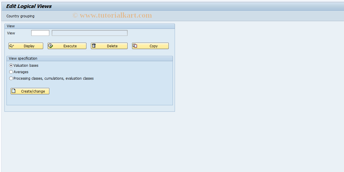 SAP TCode S_AHR_61006032 - IMG-Aktivität: OHALUM105