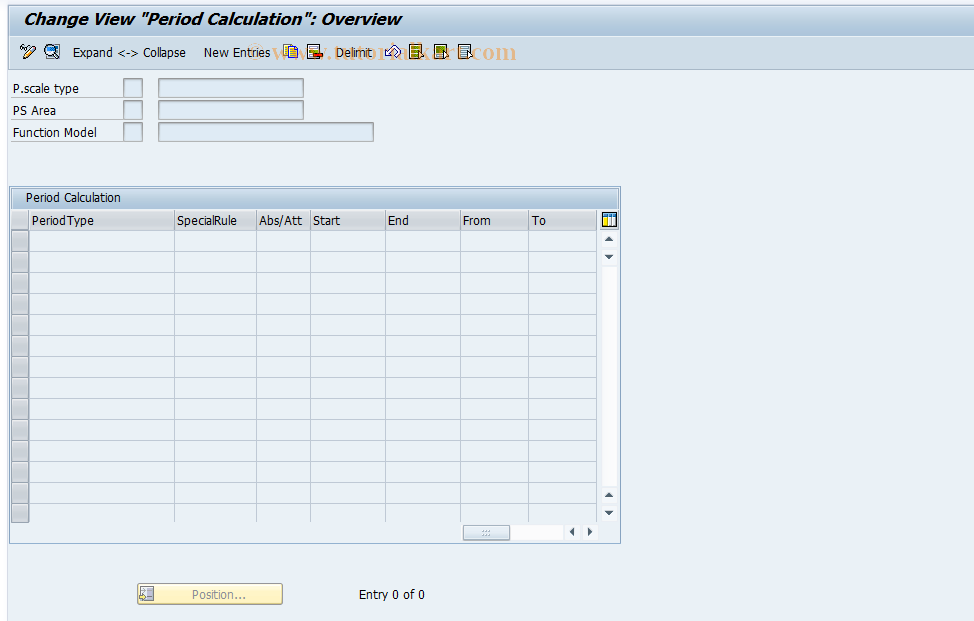 SAP TCode S_AHR_61006045 - IMG Activity: OHADOEFRI