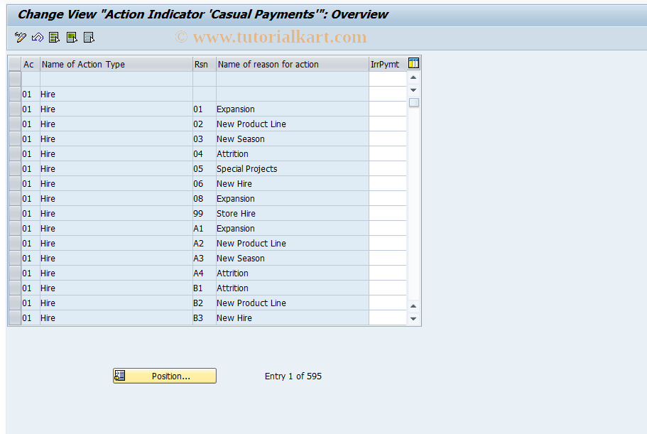 SAP TCode S_AHR_61006063 - IMG Activity: OHADEG23