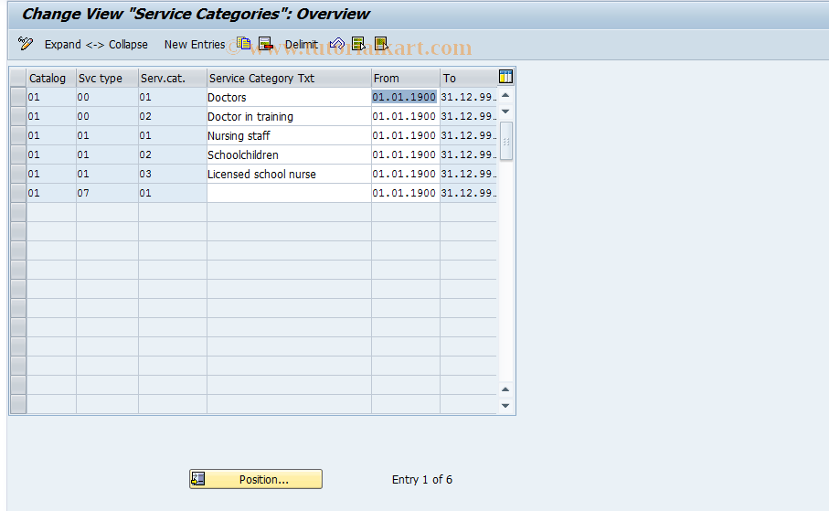 SAP TCode S_AHR_61006104 - IMG Activity: OHADT5D7E