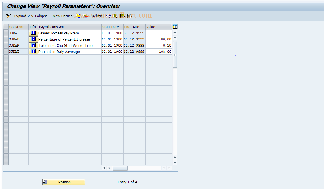 SAP TCode S_AHR_61006106 - IMG Activity: OHADOEU15