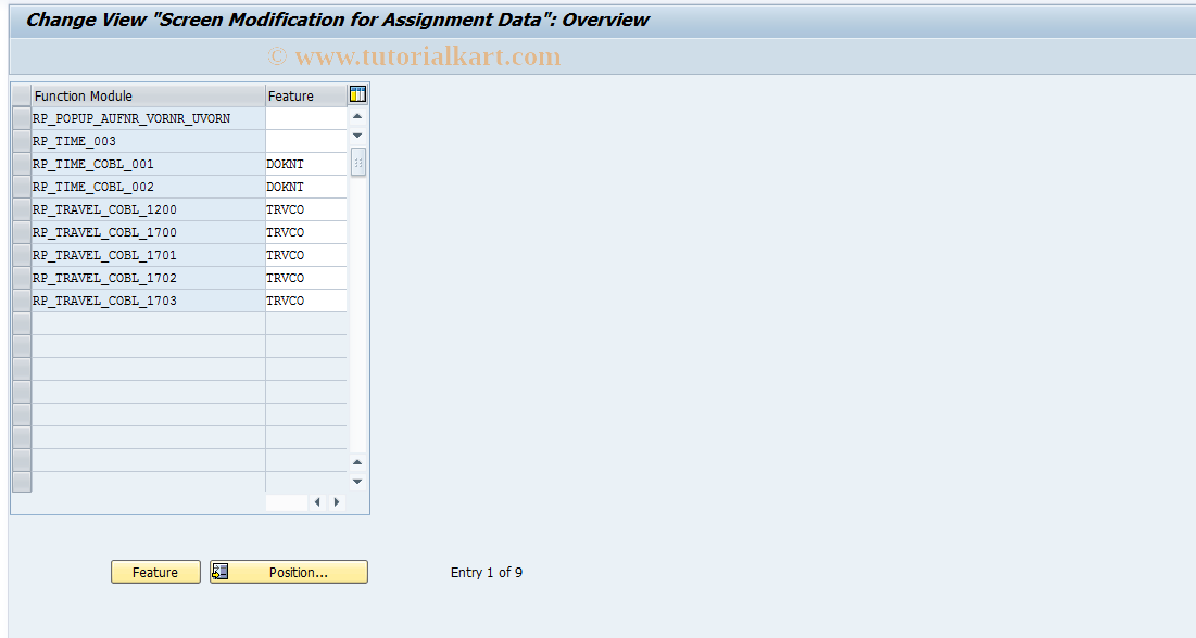 SAP TCode S_AHR_61006108 - IMG Activity: OHADT588O