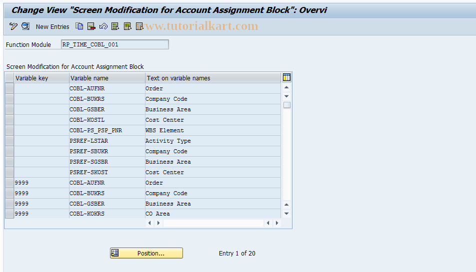 SAP TCode S_AHR_61006109 - IMG Activity: OHADT588N