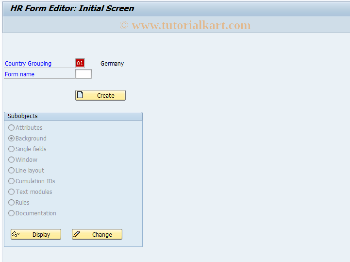 SAP TCode S_AHR_61006111 - IMG Activity: OHADBEBB13Y