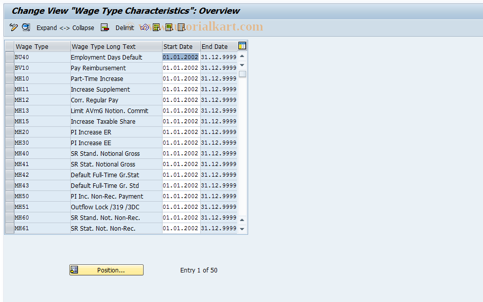 SAP TCode S_AHR_61006119 - IMG Activity: OHADSVC2023