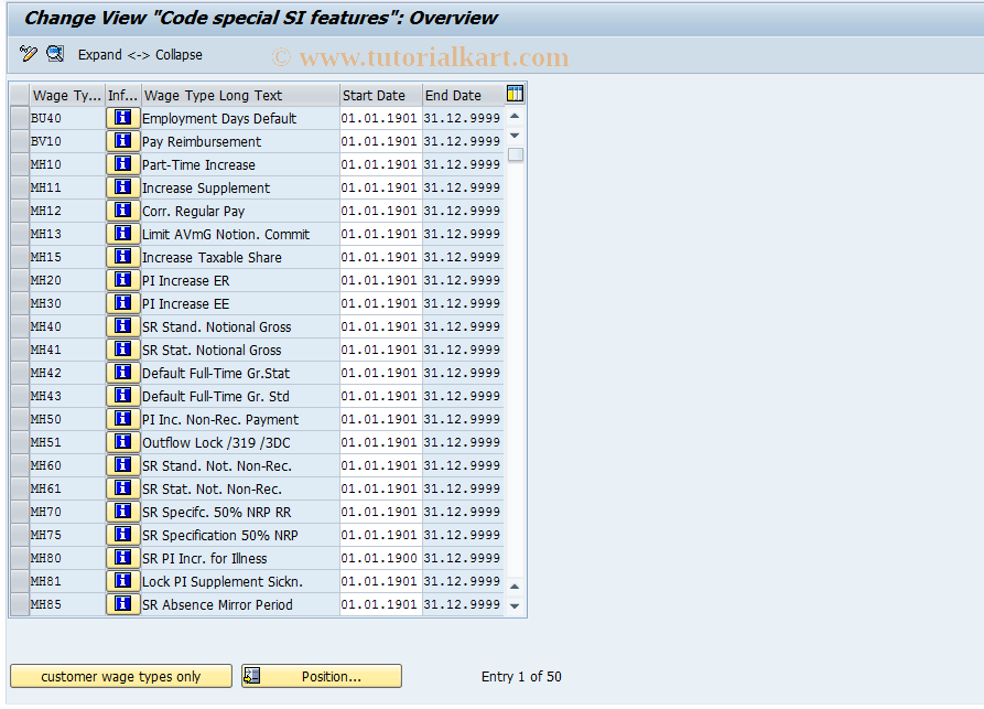 SAP TCode S_AHR_61006121 - IMG Activity: OHADSVC01