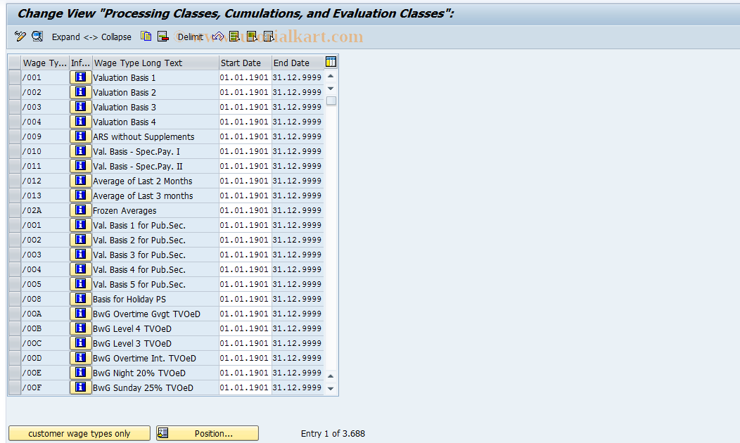 SAP TCode S_AHR_61006135 - IMG Activity: OHADBEBB12F