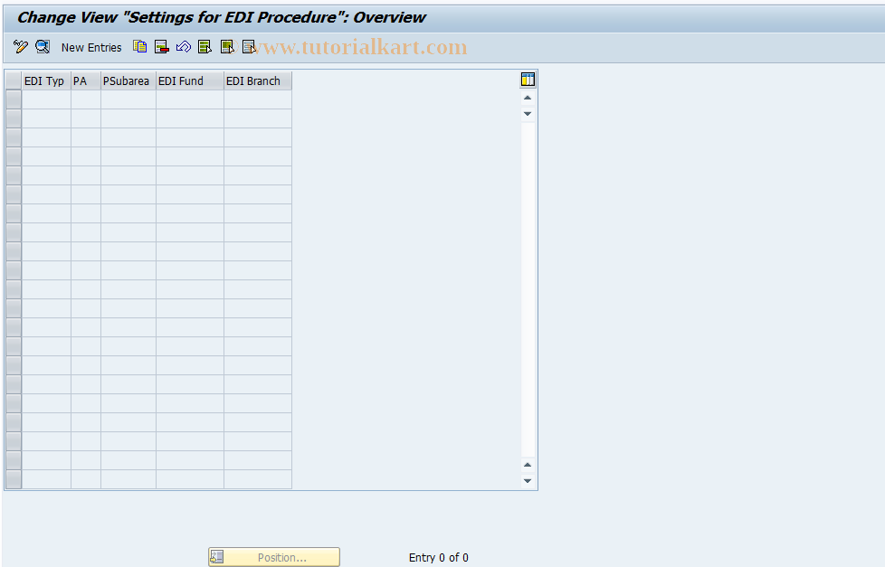 SAP TCode S_AHR_61006140 - IMG Activity: OHADSVD14