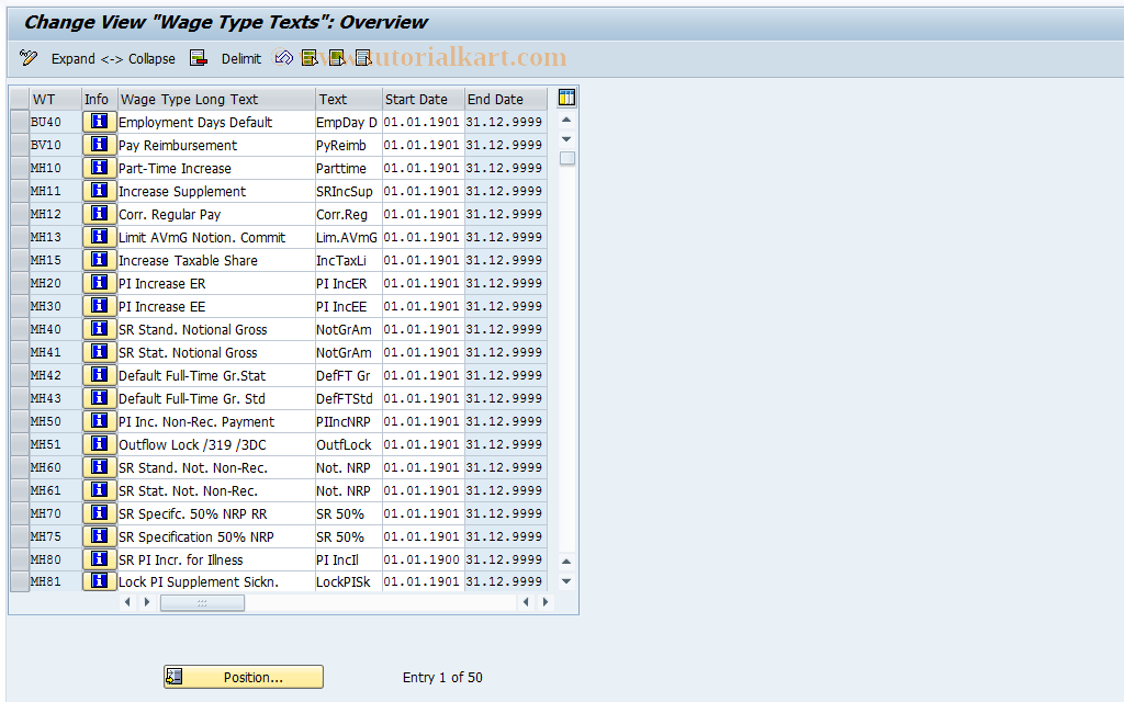 SAP TCode S_AHR_61006142 - IMG Activity: OHADSVC2021