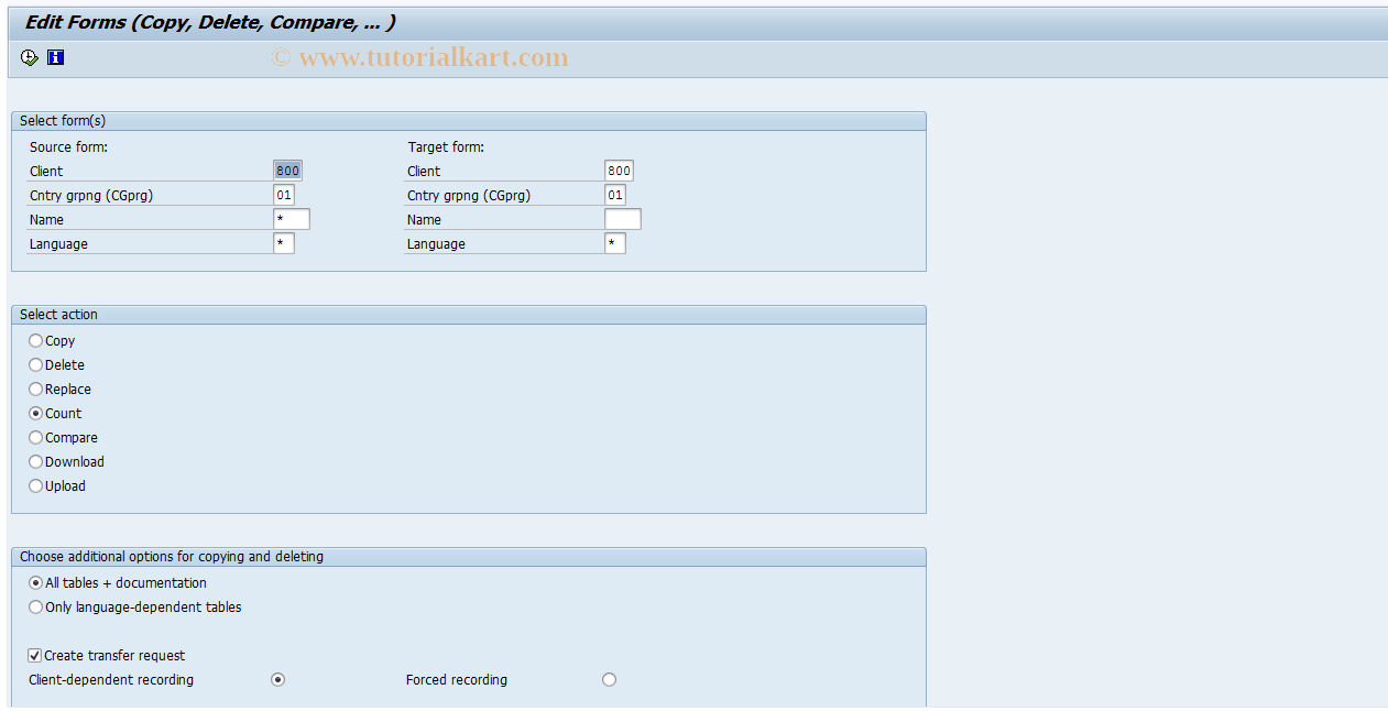 SAP TCode S_AHR_61006147 - IMG Activity: OHADSTD11