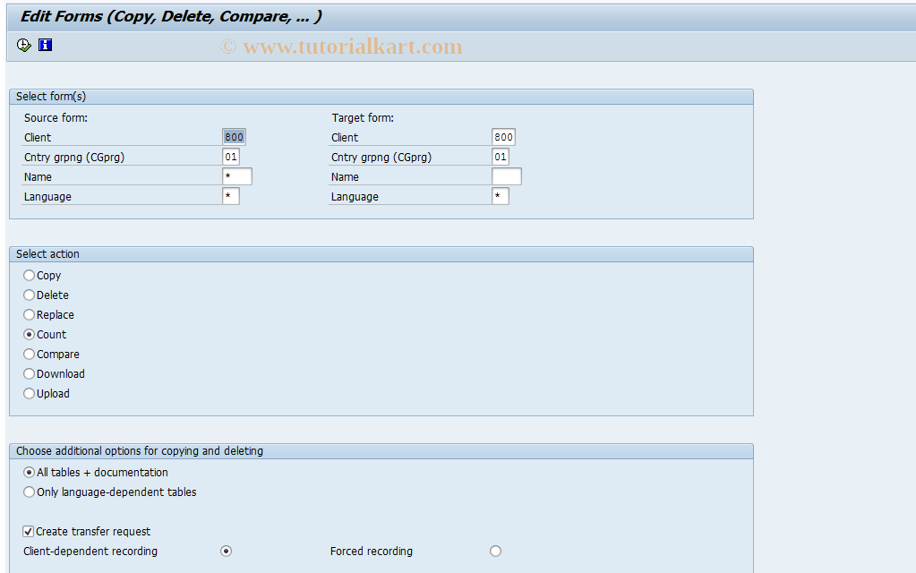 SAP TCode S_AHR_61006149 - IMG Activity: OHADSTD21