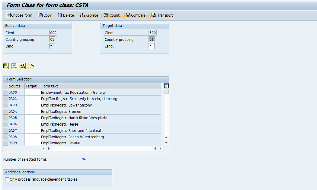 SAP TCode S_AHR_61006167 - IMG Activity: OHADSTE11