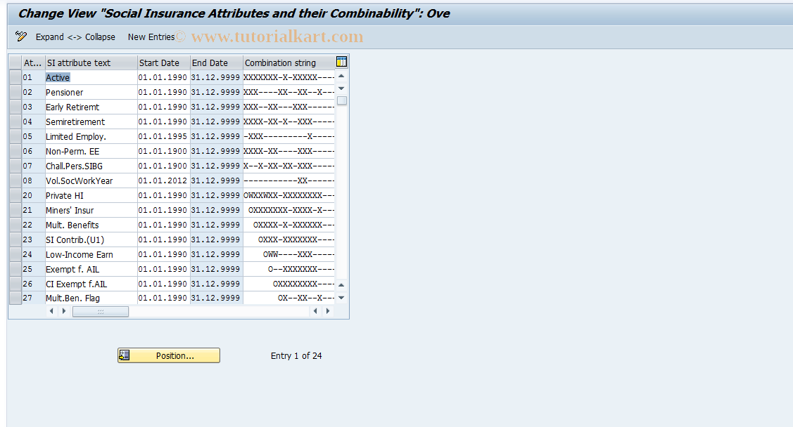 SAP TCode S_AHR_61006178 - IMG Activity: OHADSVF27