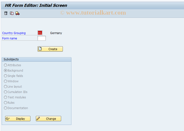 SAP TCode S_AHR_61006181 - IMG Activity: OHADBEBB11Y