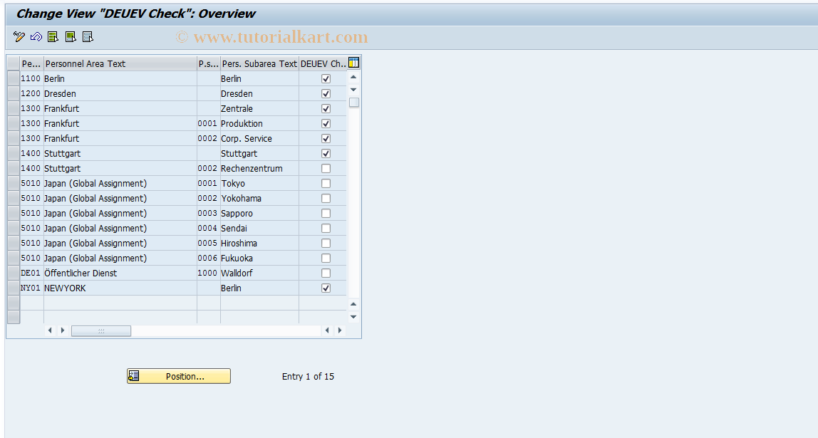 SAP TCode S_AHR_61006182 - IMG Activity: OHADDUA01