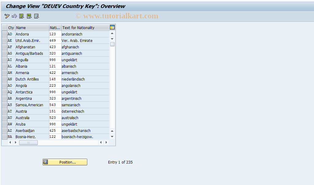 SAP TCode S_AHR_61006203 - IMG Activity: OHADDUA03