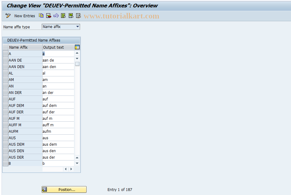 SAP TCode S_AHR_61006204 - IMG Activity: OHADDUA04