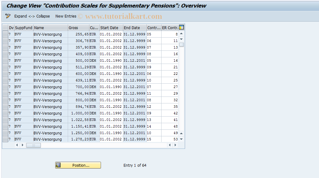 SAP TCode S_AHR_61006211 - IMG Activity: OHADSVE15