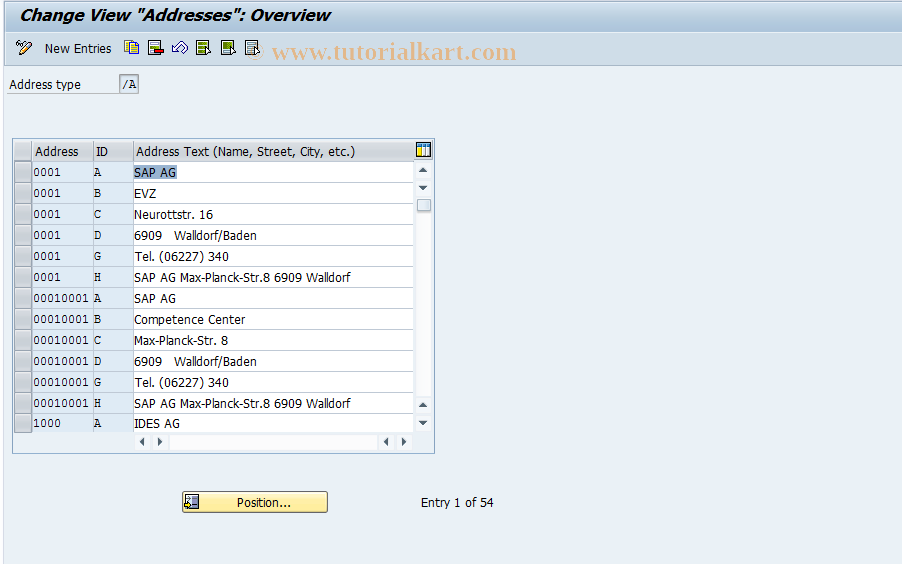 SAP TCode S_AHR_61006215 - IMG Activity: OHADSVE2A