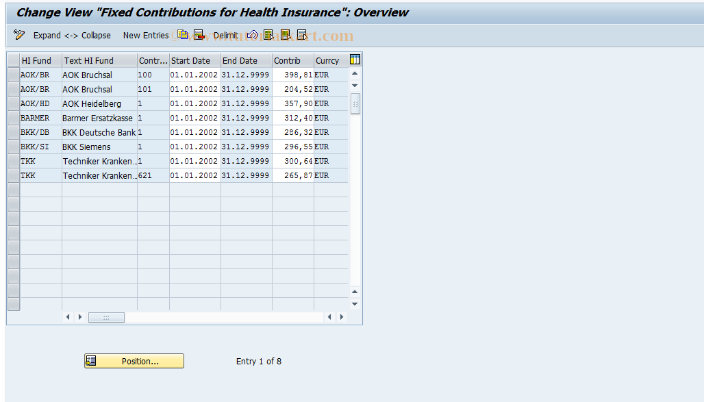 SAP TCode S_AHR_61006226 - IMG Activity: OHADSVF12