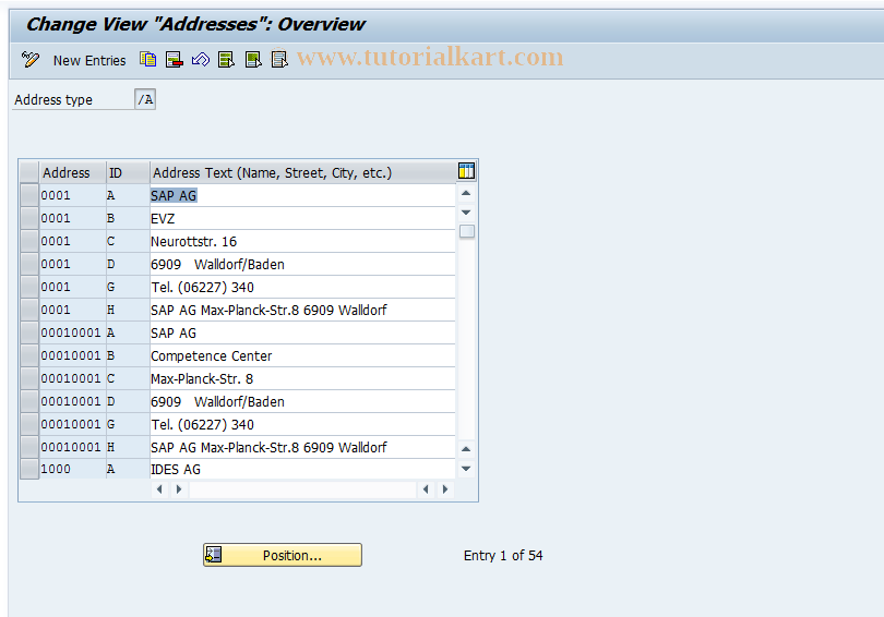 SAP TCode S_AHR_61006238 - IMG Activity: OHADSVE3A