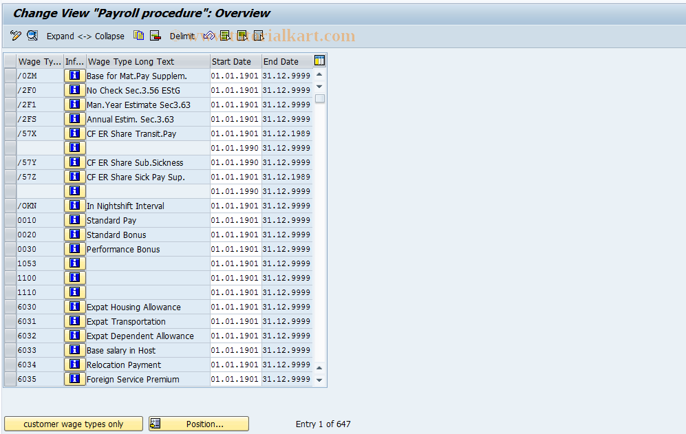 SAP TCode S_AHR_61006241 - IMG Activity: OHADSTC25