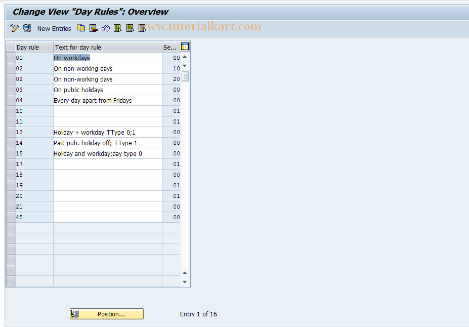 SAP TCode S_AHR_61006255 - IMG Activity: OHADAB004