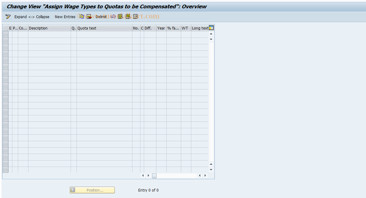 SAP TCode S_AHR_61006258 - IMG Activity: OHADQUOTACOMP01