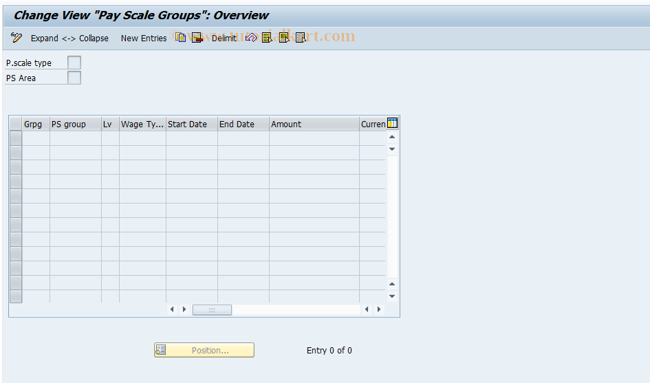 SAP TCode S_AHR_61006262 - IMG Activity: OHADBW005