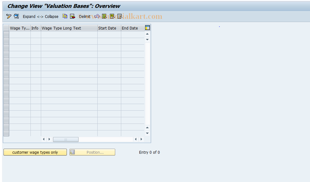 SAP TCode S_AHR_61006264 - IMG Activity: OHADBW019