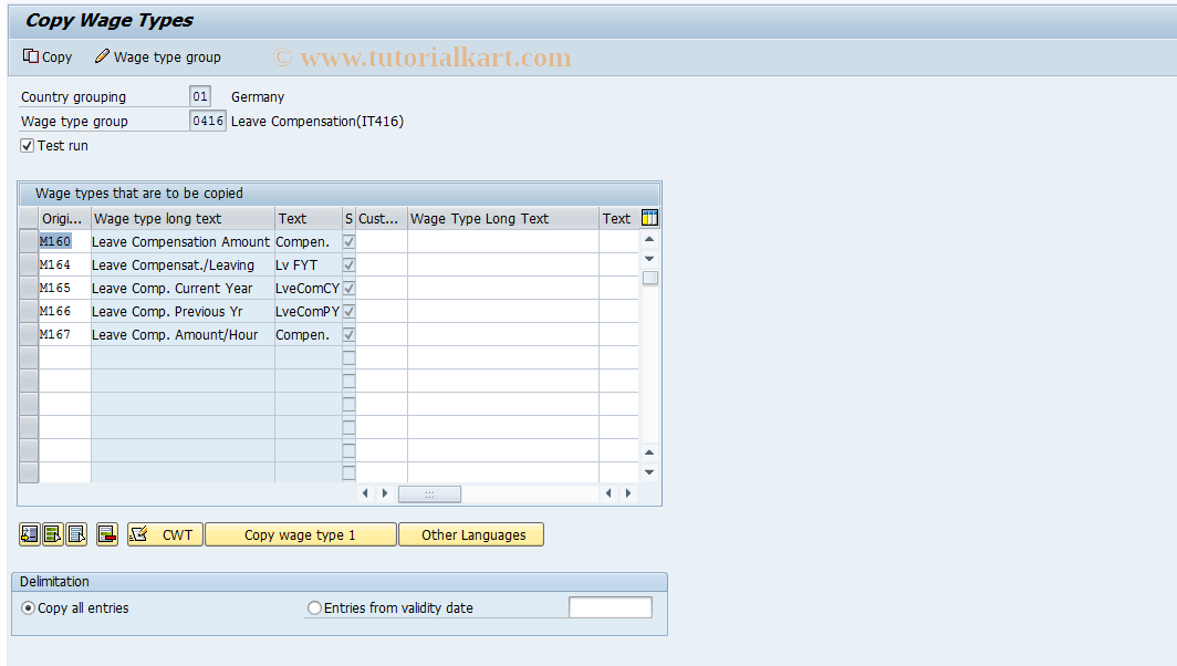 SAP TCode S_AHR_61006273 - IMG Activity: OHADQUOTACOMP00