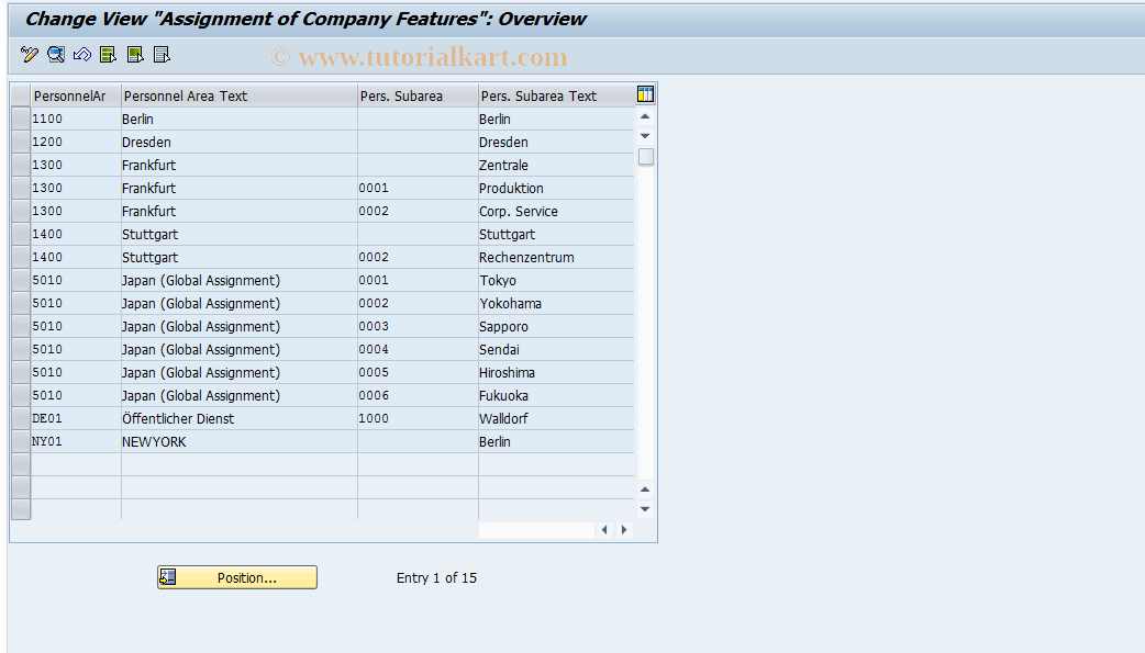 SAP TCode S_AHR_61006287 - IMG Activity: OHADUM001