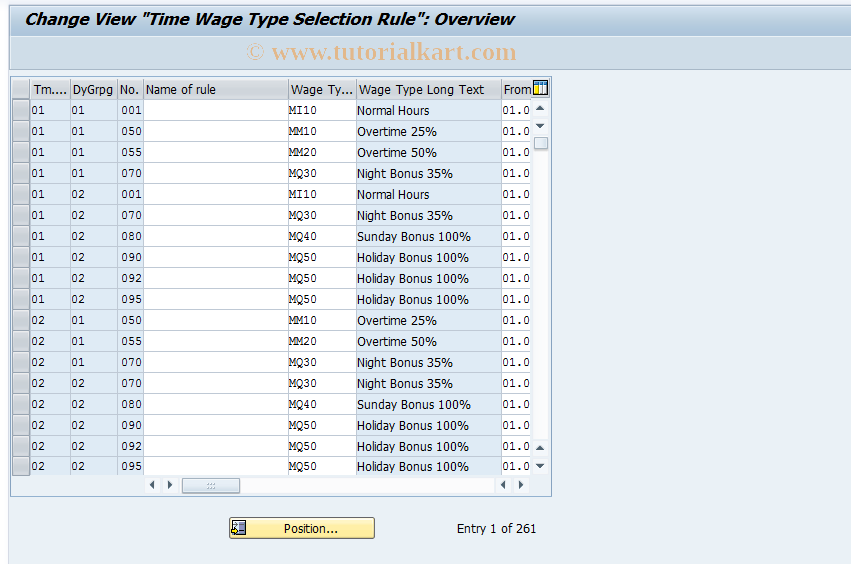 SAP TCode S_AHR_61006297 - IMG Activity: OHADTI362