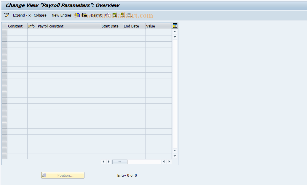 SAP TCode S_AHR_61006674 - IMG-Activity: OHAVESE601